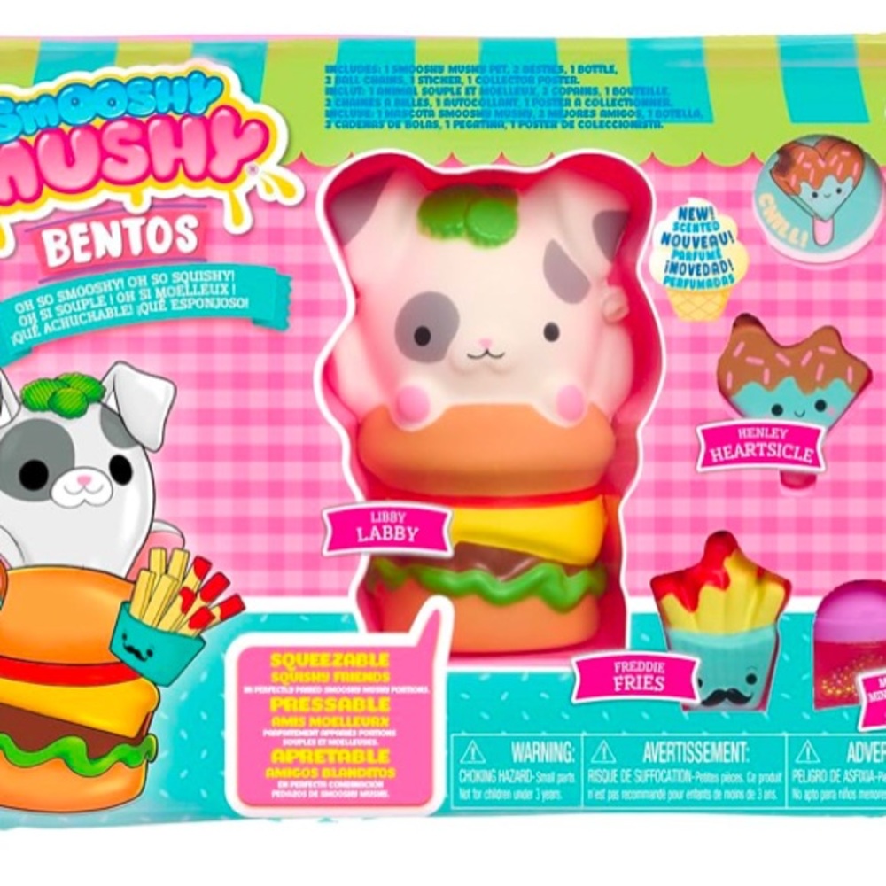 Smooshy Mushy Bento Box Series 1 Libby Labby, Includes 3 Accessories NWOT